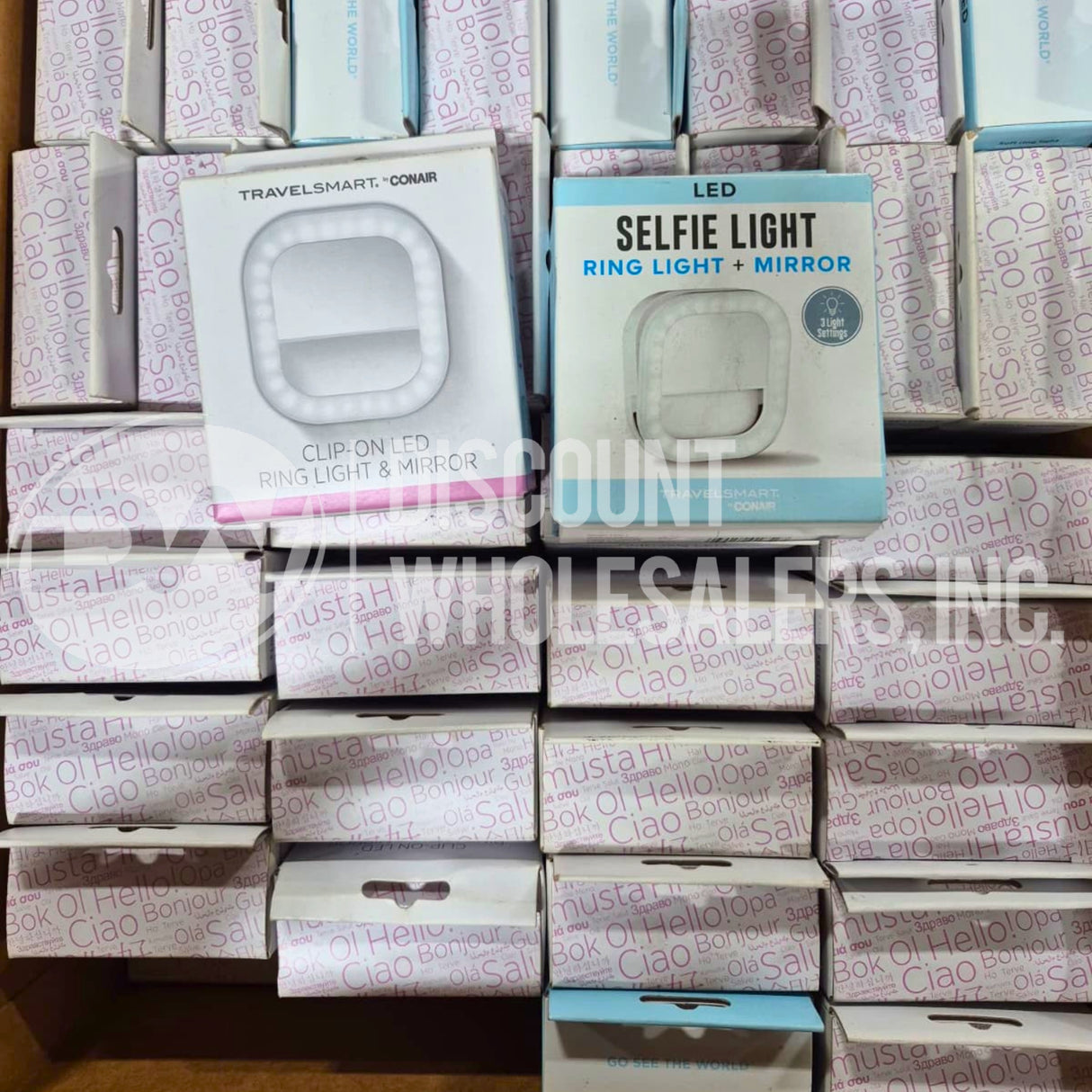 Conair Mirror Travel Smart Clip-On Led Ring Light Different Color Same Upc (140 Pcs Lot)