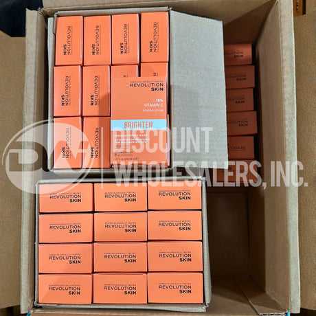 Revolution Skin 15% Vitamin C Powder Serum Brighten Vegan Cruelty Free 1.01 Oz (60 Pcs Lot)