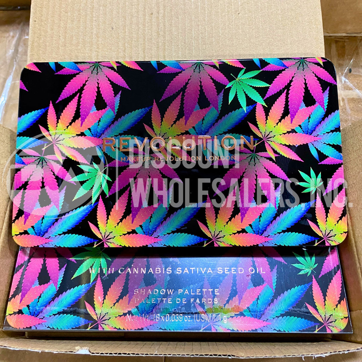 Revolution Chilled Eyeshadow Palette with Cannabis Sativa Seed Oil (36 Pcs Lot)