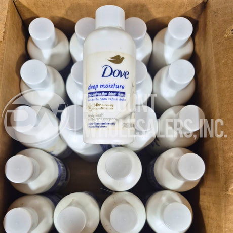 Dove Body Wash Deep Moisture for 24hr Lotion-Soft Skin Moisturizing Skin Cleanse 3FL (240 Pcs Lot)