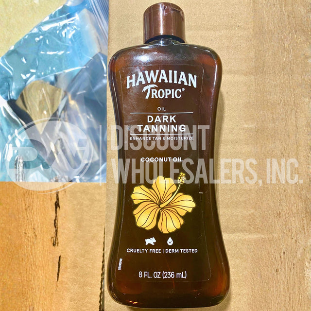 Hawaiian Tropic Oil dark Tanning Coconut Oil 8 Fl. (50 Pcs Lot)