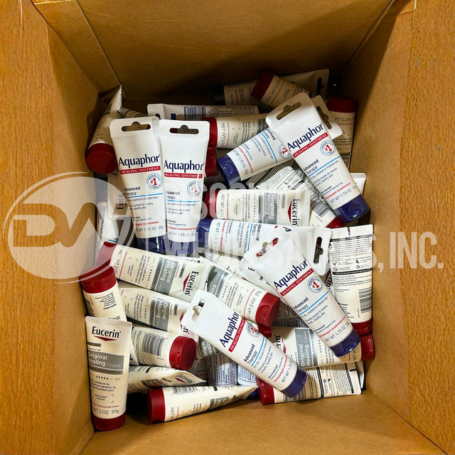 Eucerin Original Healing 2 Oz And Aquaphor Healing Ointment 1.75 Oz Mix (70 Pcs Lot)