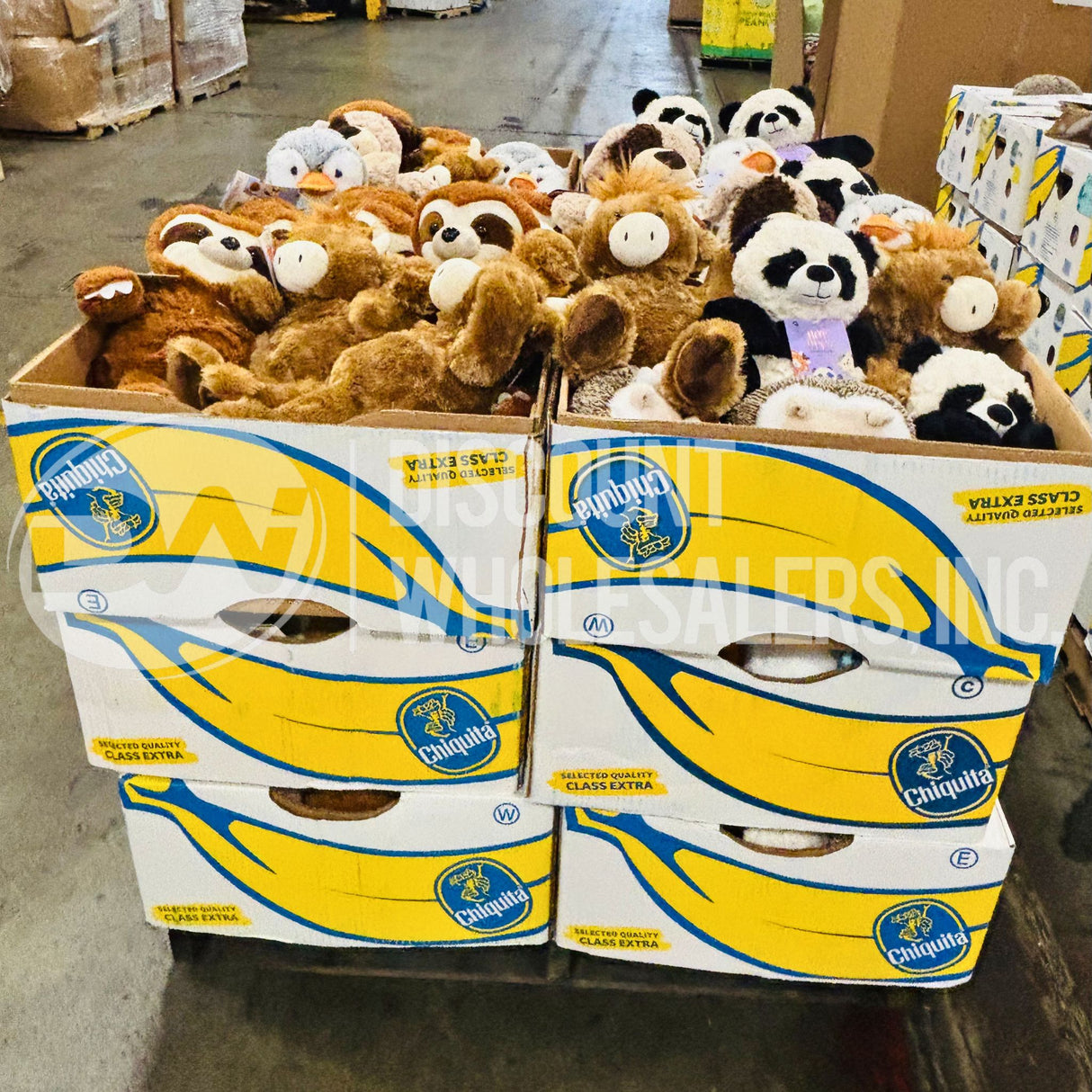 HOT HUGS Assorted Animals ( MICROWAVABLE HOTTIE ), (144 Pcs Per Pallet)