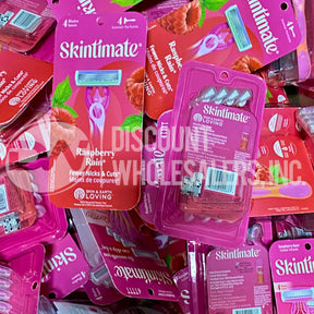 Skintimate Raspberry Rain Razors 4  4 Blades (600 Pcs Per Pallet)