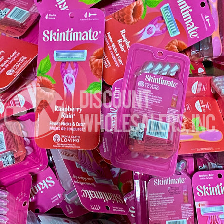 Skintimate Raspberry Rain Razors 4  4 Blades (600 Pcs Per Pallet)