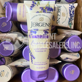 Jergens Lavender Hand & Body Lotion For Dry Skin, 7 fl oz (60 Pcs Lot)