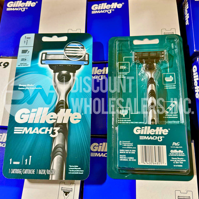 Gillette Mach 3, 1 Cartridge 1 Razor (80 Pcs Lot)