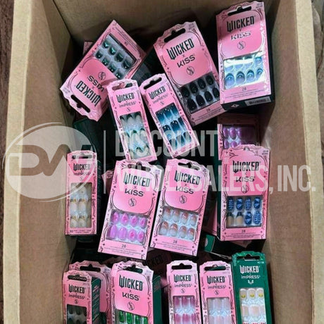 Kiss X Wicked For Good Press On Nails - Limited Edition Assorted (65 Pcs Lot)