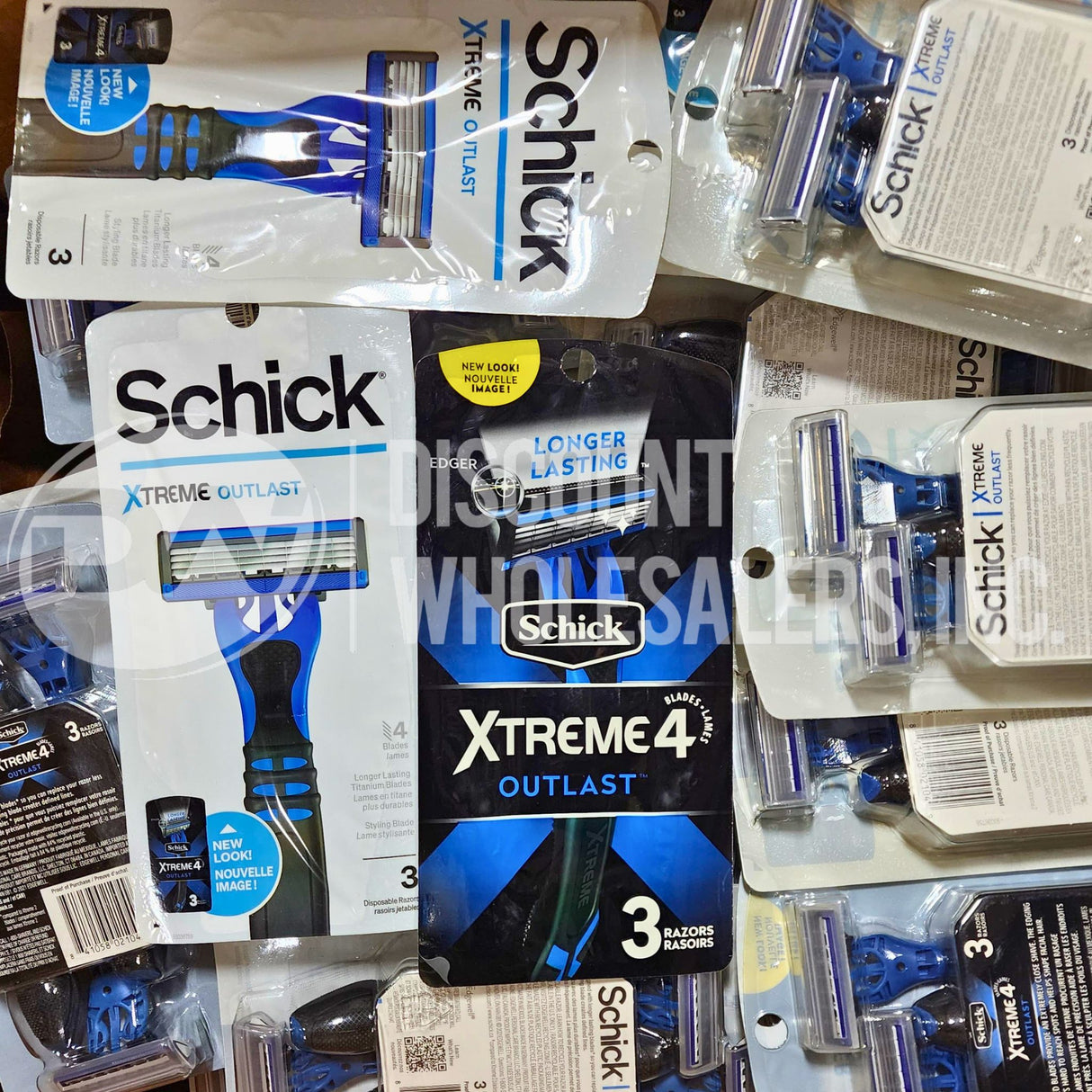 Schick Xtreme Outlast 4 Blades, 3 Razors (63 Pcs Lot)