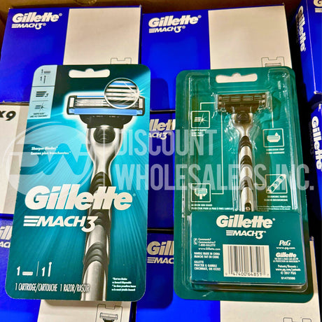 Gillette Mach 3, 1 Cartridge 1 Razor (80 Pcs Lot)