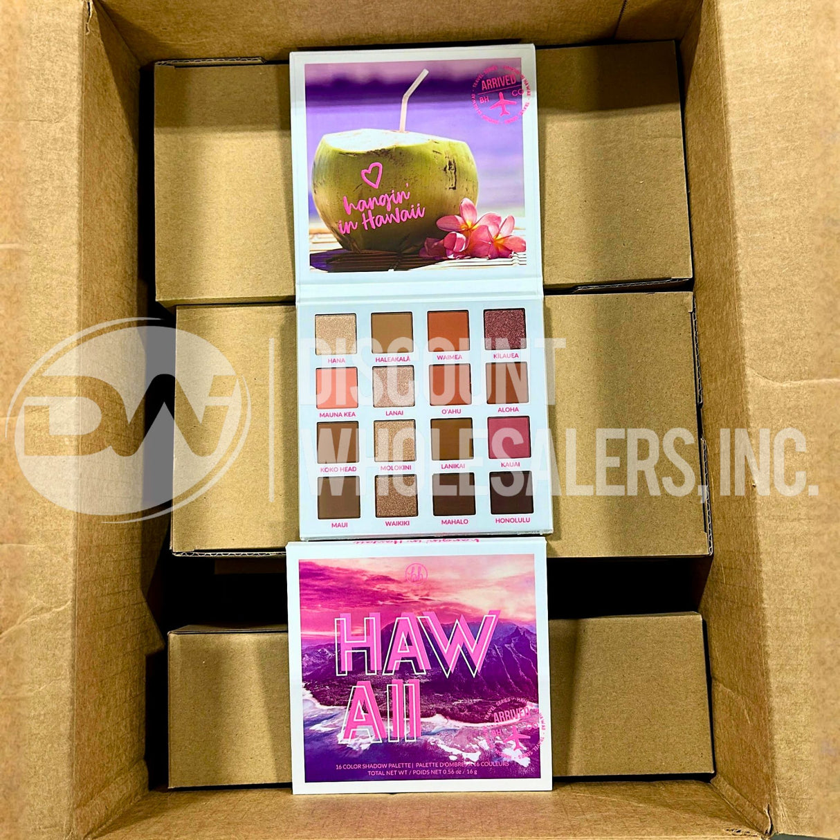 BH Cosmetics Hangin In Hawaii 16 Color Shadow Eyeshadow (72 Pcs Lot)