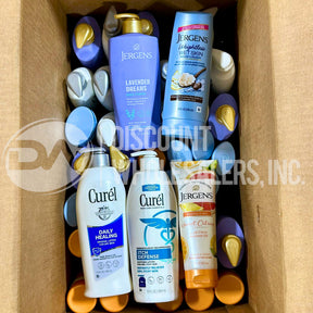 Jergens And Curel Assorted Body Care Different Sizes (65 Pcs Lot)