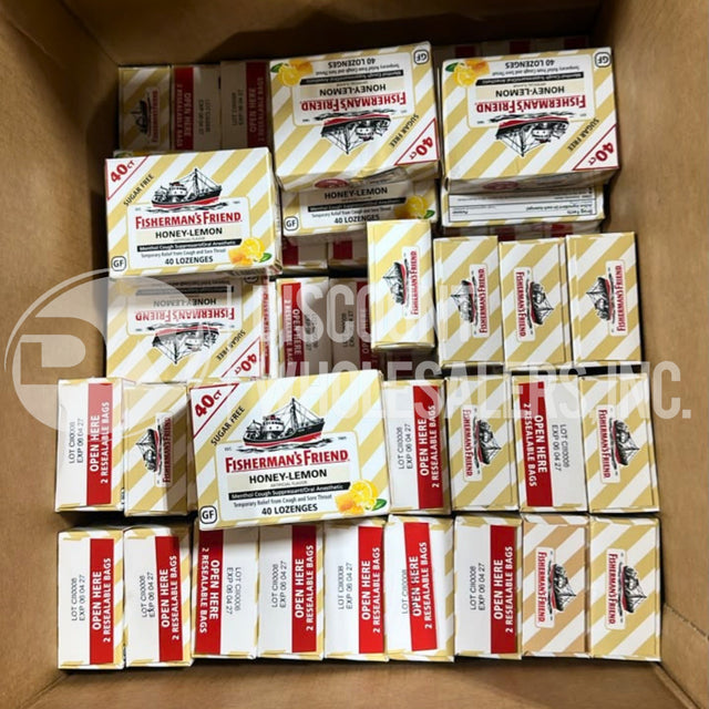 Fisherman's Friend Lozenges Honey - Lemon 40 Ct  (140 Pcs Lot)