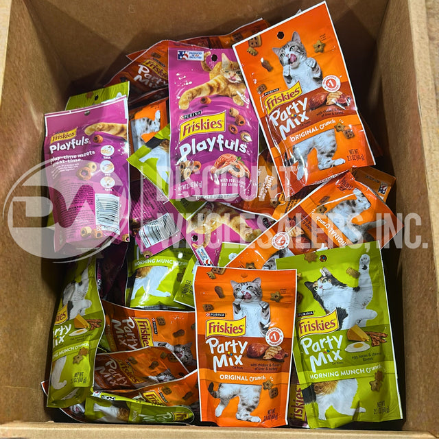 Friskies Play Fuls And Party Mix Different Flavors (190 Pcs Lot)