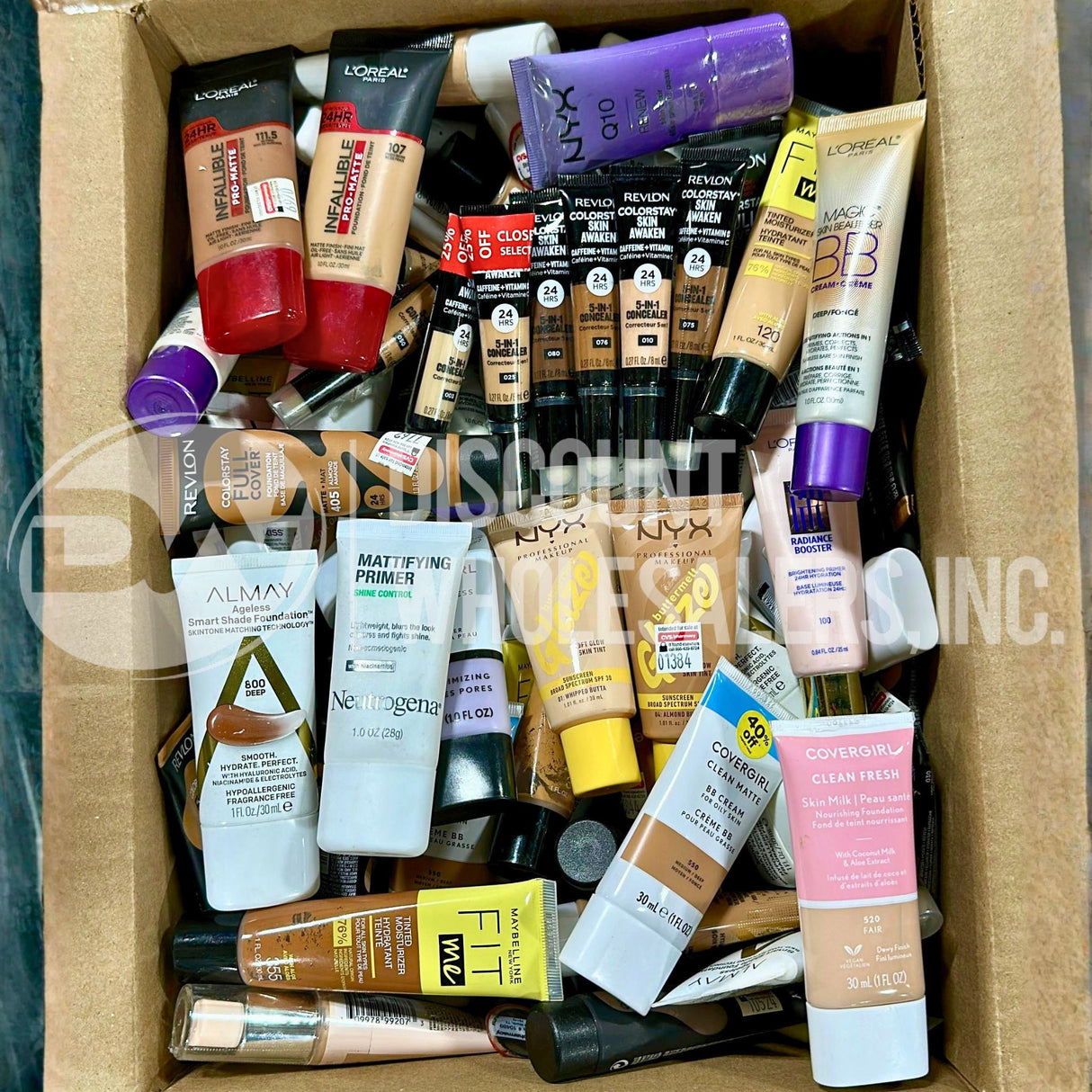 Concealers, Foundations And More Assorted Different Sizes, Shades And Brands (200 Pcs Lot)