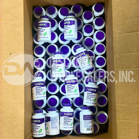 Natrol Magnesium Glycinate Supports Healthy Sleep & Body 240mg 60 Capsules (68 Pcs Lot)