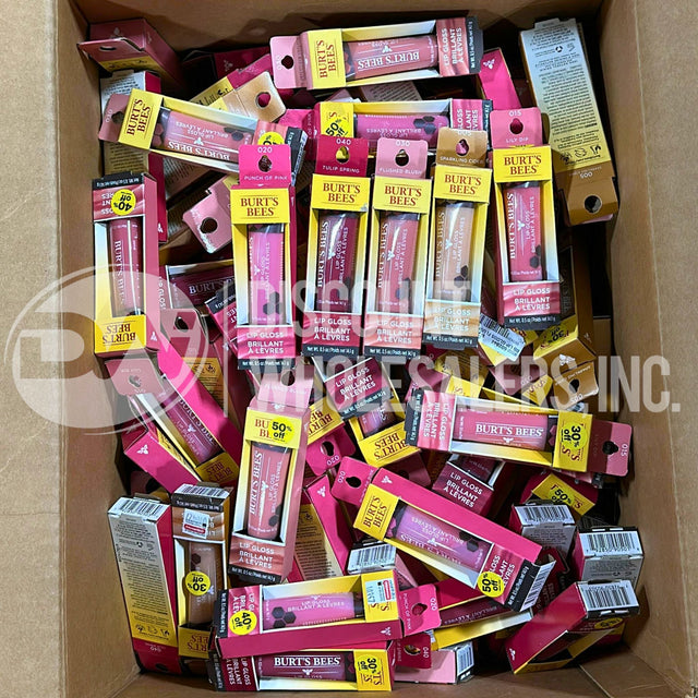 Burt's Bees Brillant Lip Gloss Assorted Different Shades (135 Pcs Lot)