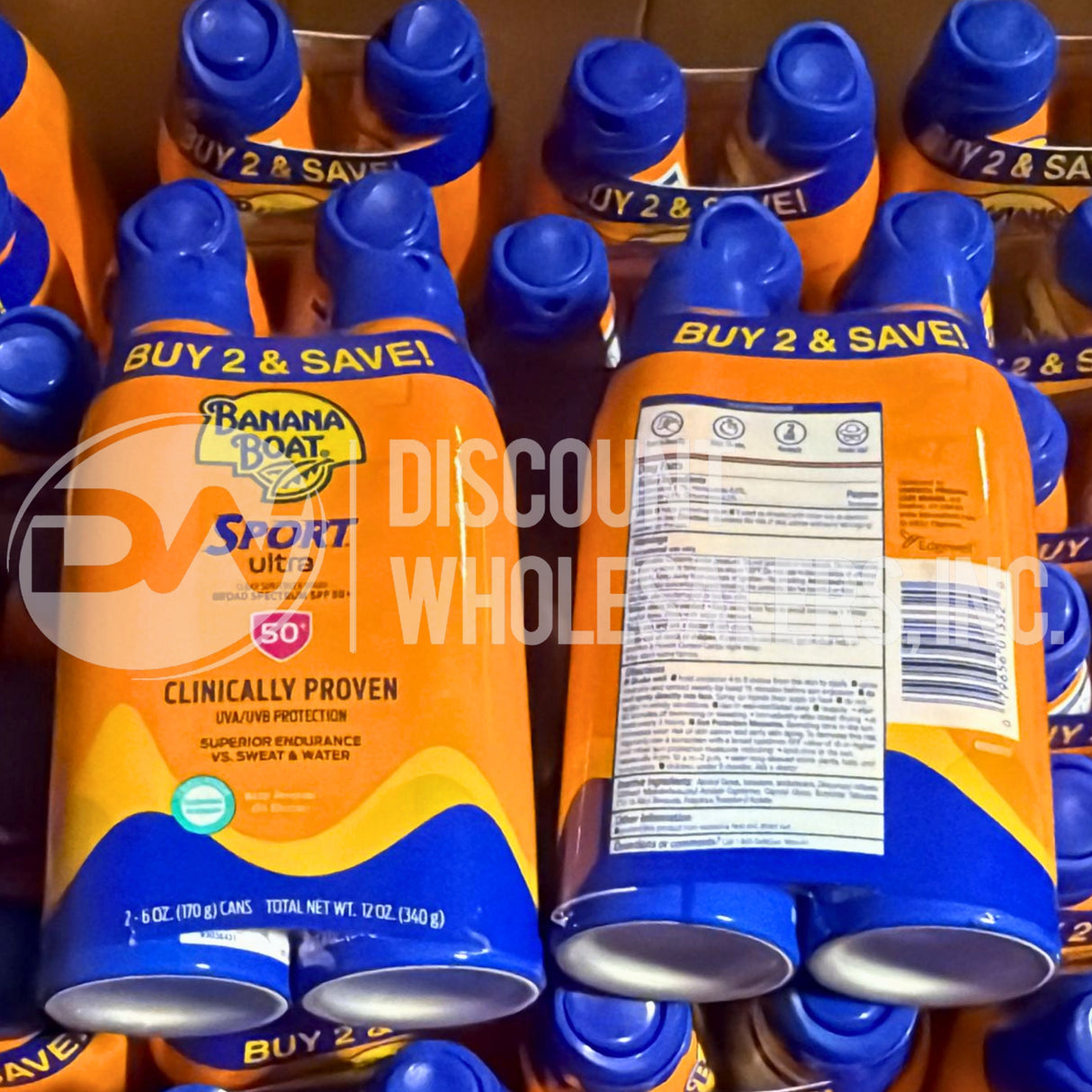 Banana Boat Sport Ultra Clinically Proven SPF 50 2 Pack (70 Pcs Lot)