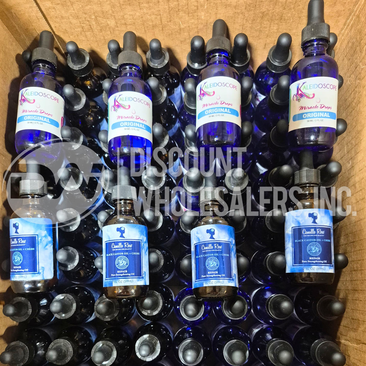 Camille Rose Black Castor Oil And Kaleidoscope Miracle Drops 2 Fl (86 Pcs Lot)