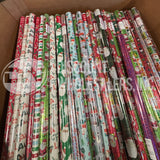 Assorted Christmas Gift Wrapping Paper Rolls Pallet – 700+ Pieces Per Pallet