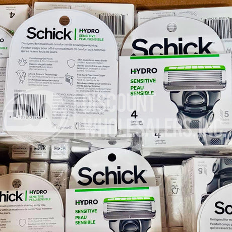Schick Hydro Sensitive 4 Cartridges 5 Blades (600 Pcs Lot)