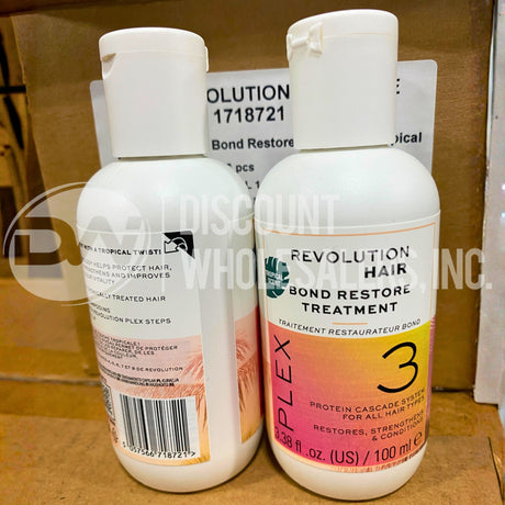 Revolution Hair Bond Restore Treatment Plex 3 – Tropical Scent Protein System 3.38 Fl. (36 Pcs Lot)