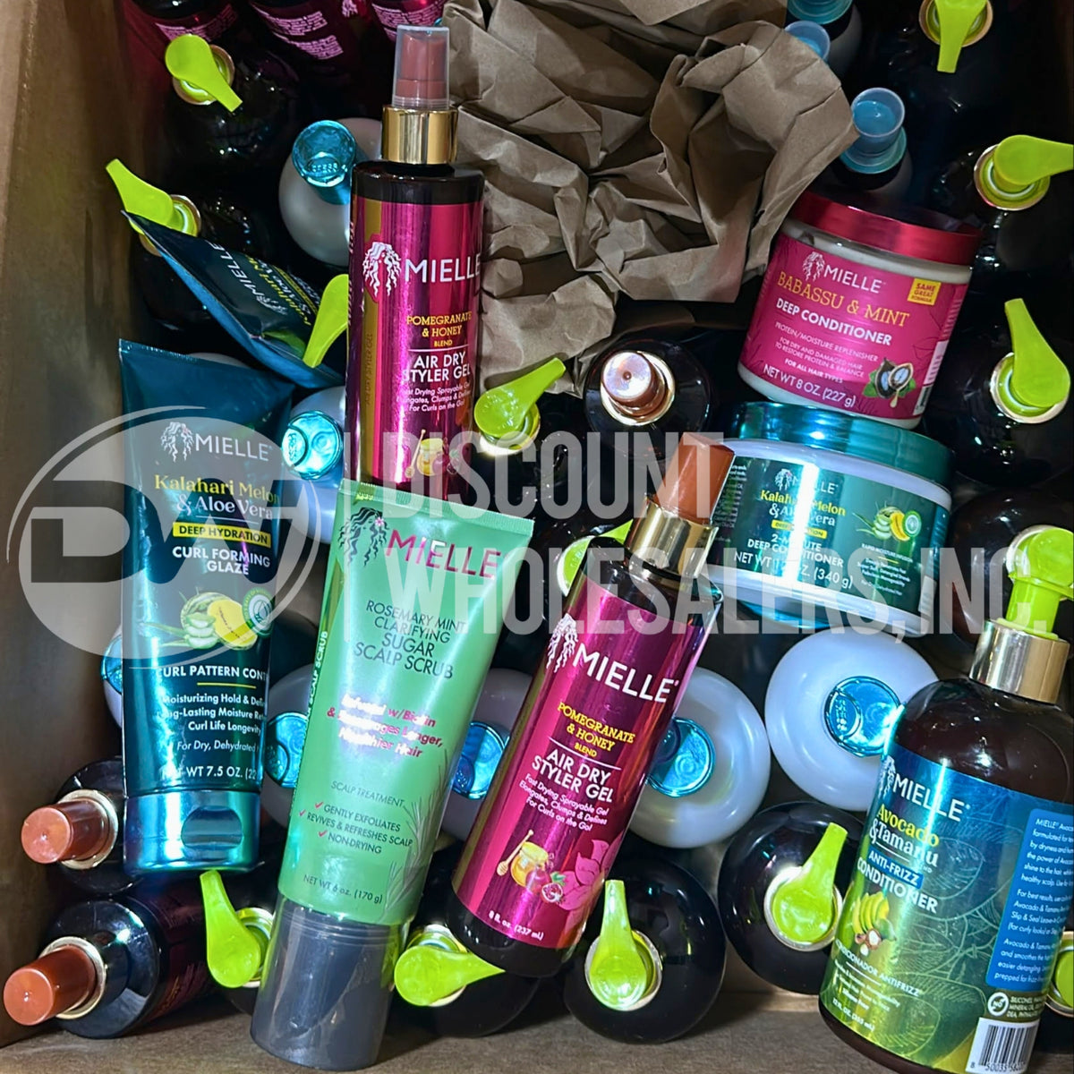 Mielle Mix Different Sizes Conditioners, Gel, Curl Forming Scalp Scrub And More (90 Pcs Lot)