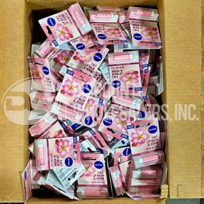 Nivea Lip 2-In-1 Lip Balm & Scrub Rosehip Oil+Vit-E 0.17 OZ (245 Pcs Lot)