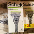 Schick Hydro Sensitive 5 Blades 5 Skin Guards Pro-Vitamin B5 + Aloe 1 Razor + 2 Cartridges (600 Pcs Per Pallet)