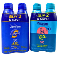 Thumbnail for 2 Pack Coppertone Mix includes Coppertone Kids & Coppertone Sport SPF 50 5.5OZ Bottles (29 Pcs Lot) - Discount Wholesalers Inc