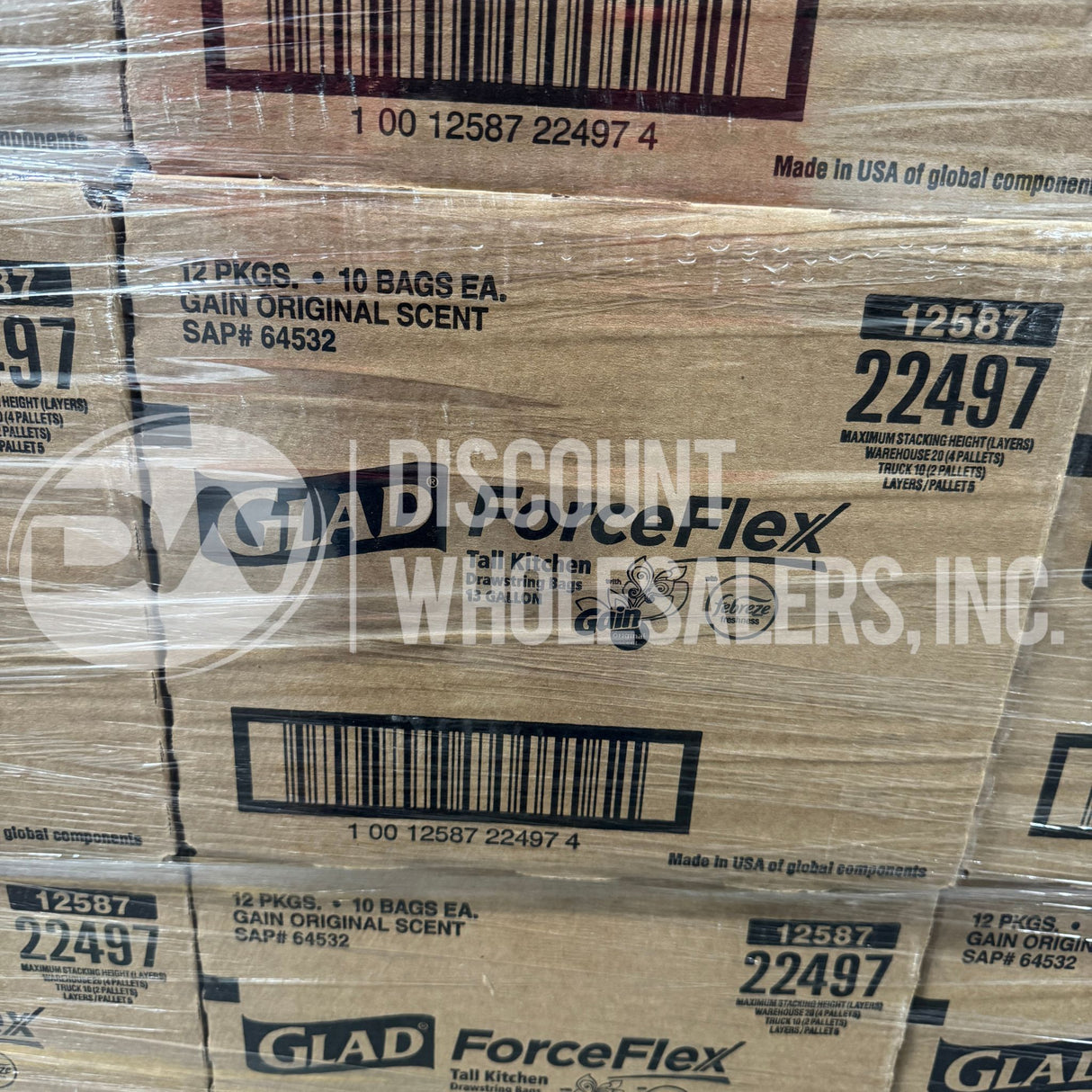 Glad Case Pack Truckload Fully Manifested #2 (22 Pallets Per Truck)