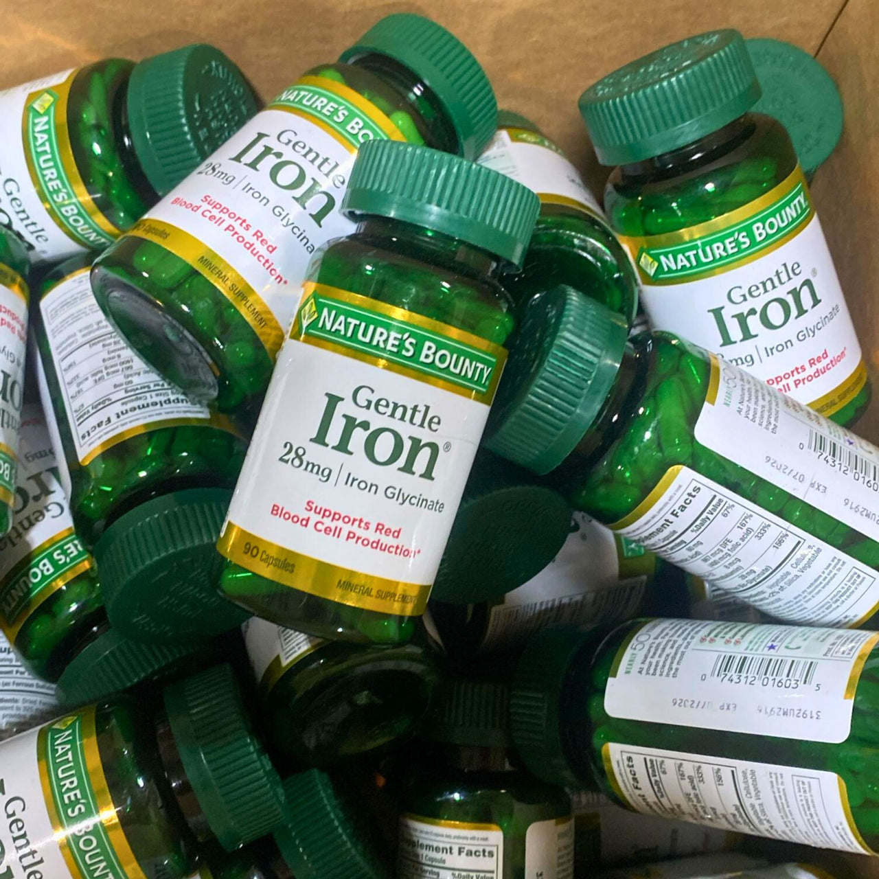 Gentle Iron 28mg Iron Glycinate Supports Red Blood Cell Production 