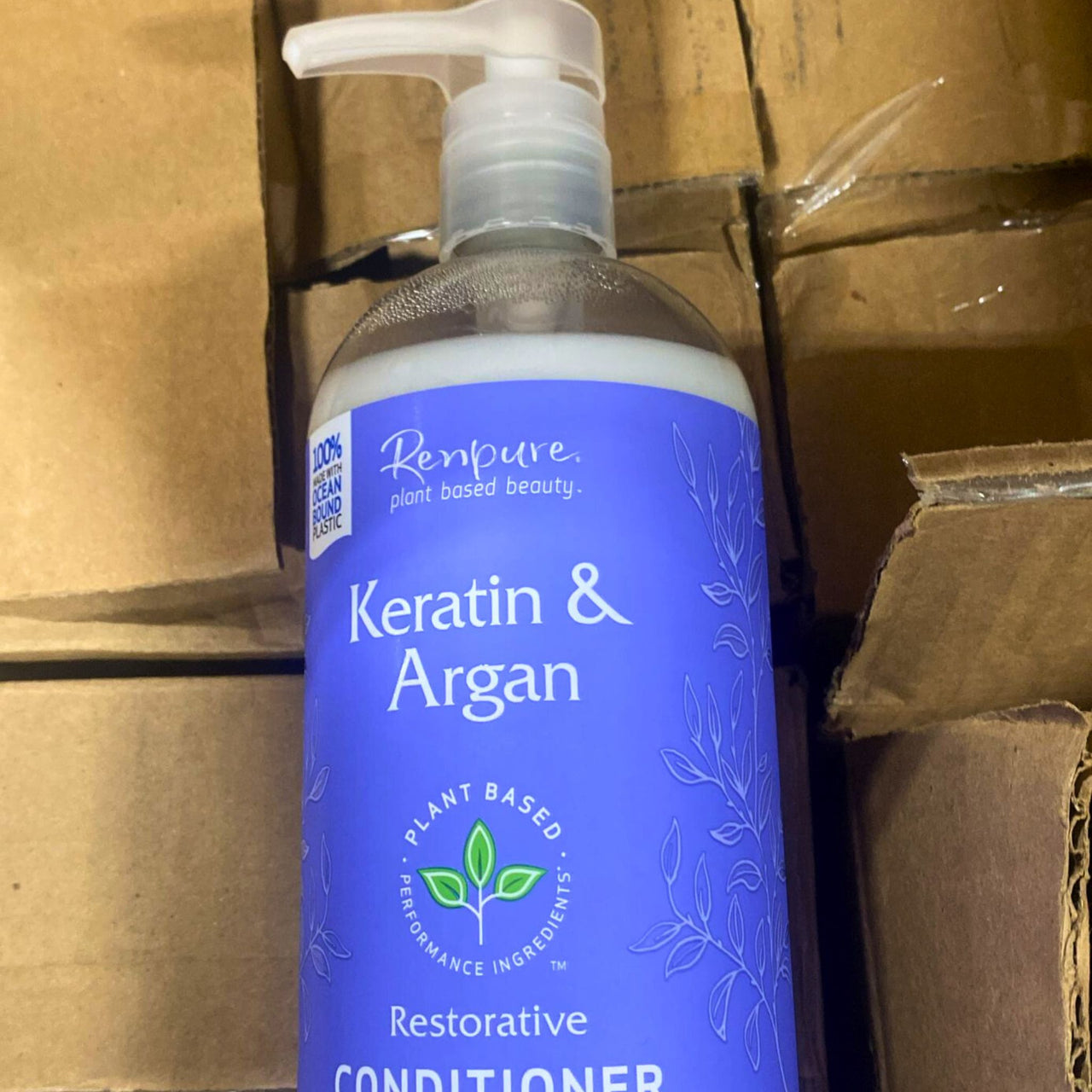 Renpure Plant Based Beauty Keratin & Argan Restorative Conditioner 