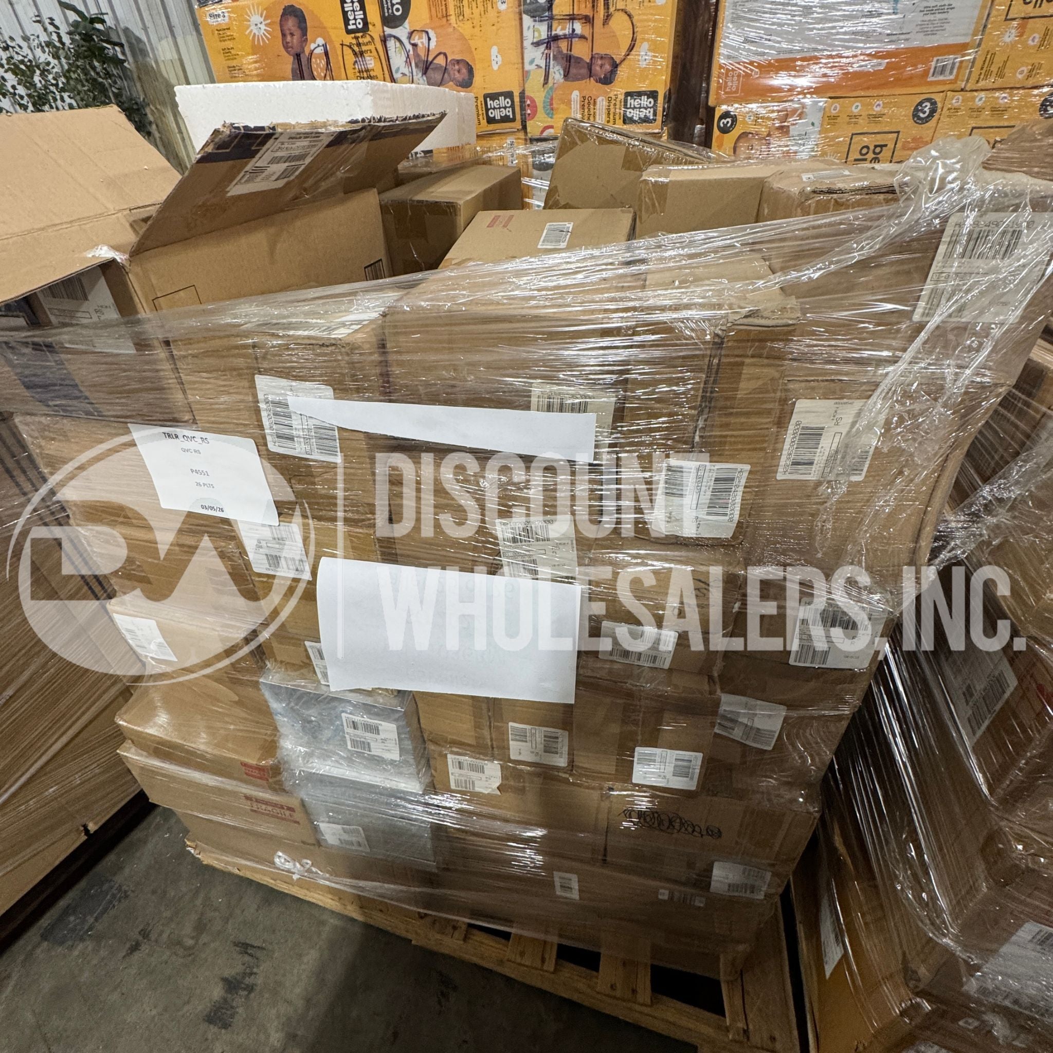 Home Shopping Retail Load Mixed General Merchandise (26 Pallets Per Truck)