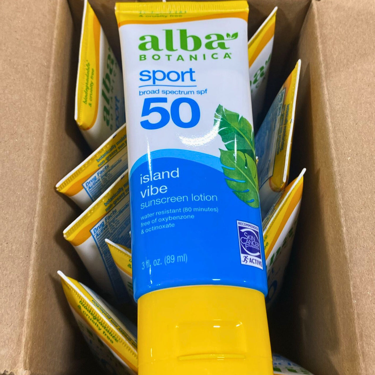 Alba Botanica Sport Broad Spectrum SPF 50 Island Vibe Sunscreen Lotion