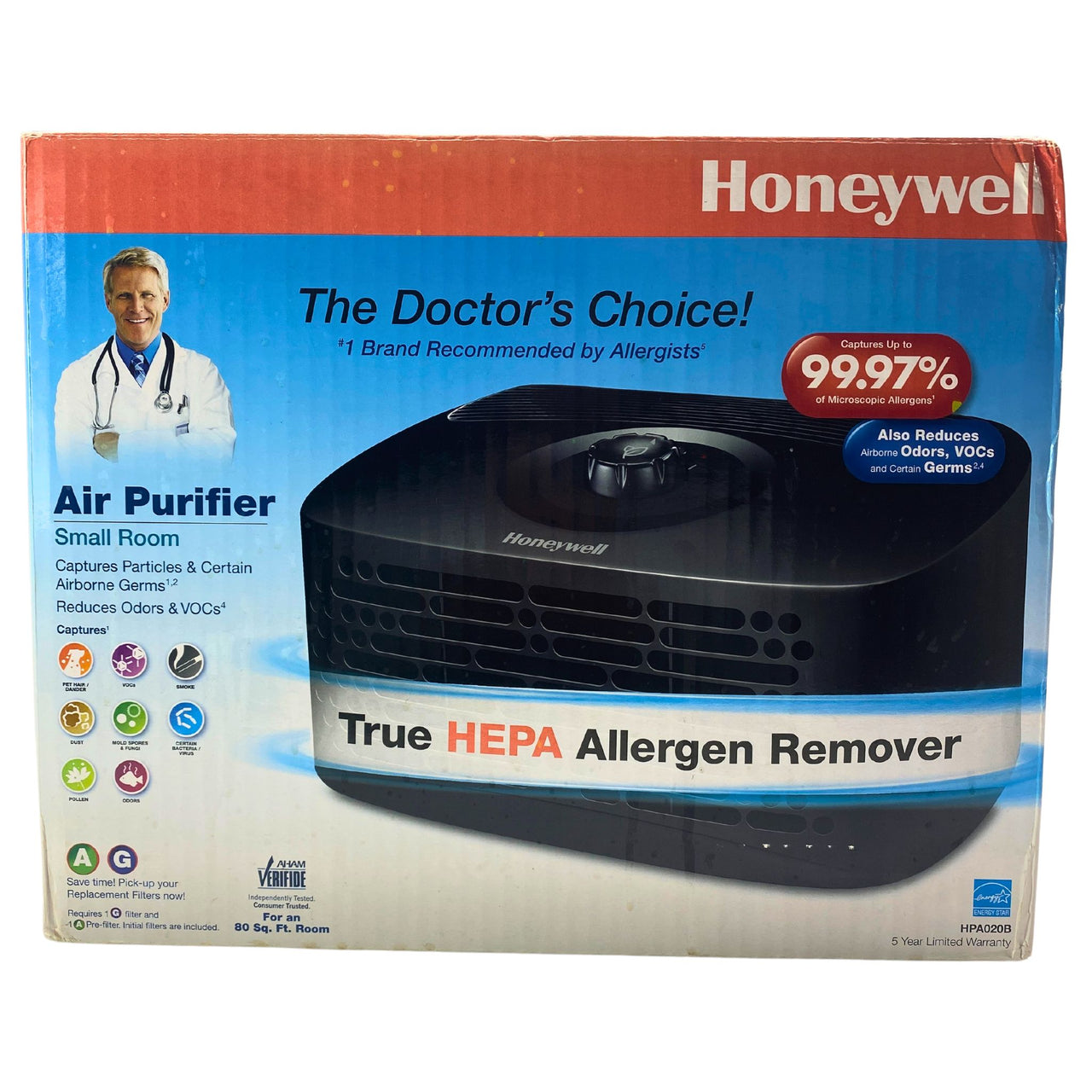 Honeywell Air Purifier: Reduces Odors & Germs for 80 sq. ft. Room, (13 Pcs Lot)