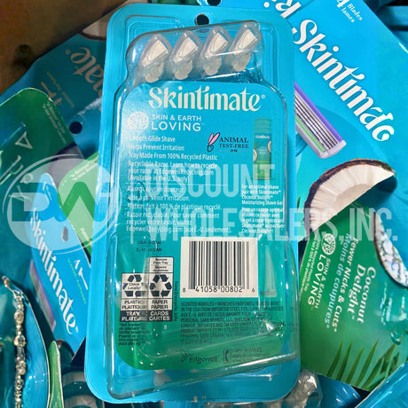 Skintimate Coconut Delight 4 Scented Razor 4 Blades (60 Pcs Lot)