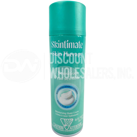 Skintimate Skin Therapy Sensitive Moisturizing Shave Cream – Smooth Hydration 10 Oz - (60 Pcs Lot)