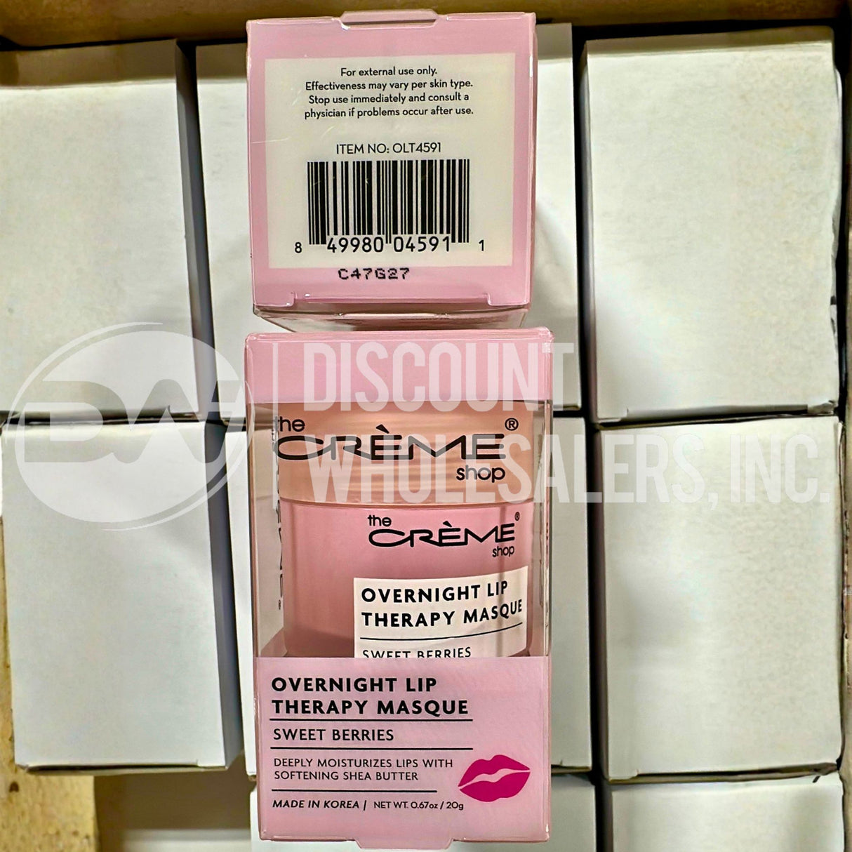 The Crème Shop Overnight Lip Therapy Masque Sweet Berries Deep Moisture K‑Beauty (140 Pcs Lot)