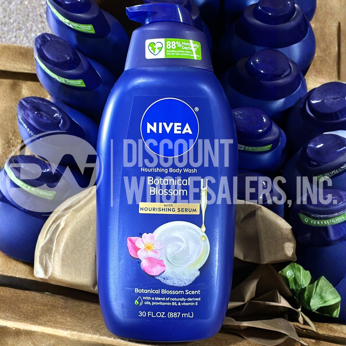 Nivea Nourishing Body Wash Serum Botanical Blossom 30 fl oz (80 Pcs Lot)