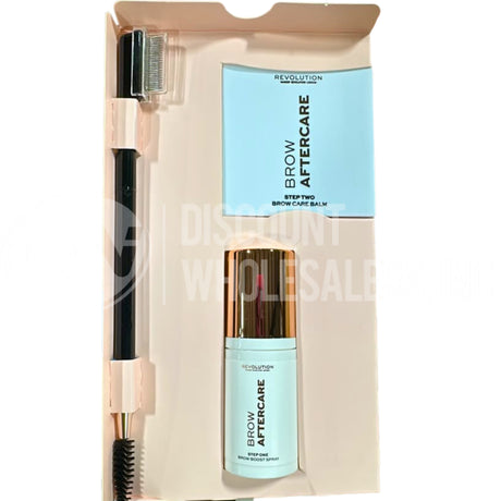 Revolution Brow Lamination Aftercare Kit Brow Boost Spray, Brow Balm & Brush (54 Pcs Lot)