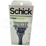 Schick Hydro Sensitive 5 Blades 5 Skin Guards Pro-Vitamin B5 + Aloe 1 Razor + 2 Cartridges (800 Pcs Per Pallet)