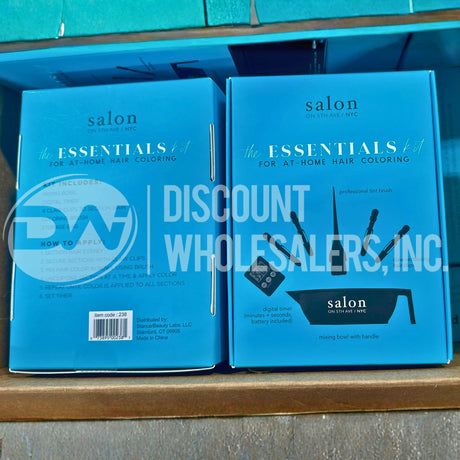 Salon on 5th Ave NYC - The Essentials Hair Color Kit, Brush, Bowl, Clips, Timer (105 Pcs Lot)