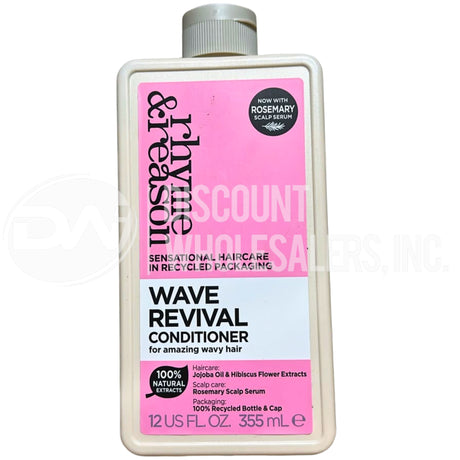 Rhyme & Reason Wave Revival Conditioner 12oz Wavy Hair Jojoba Sea Mineral (50 Pcs Lot)