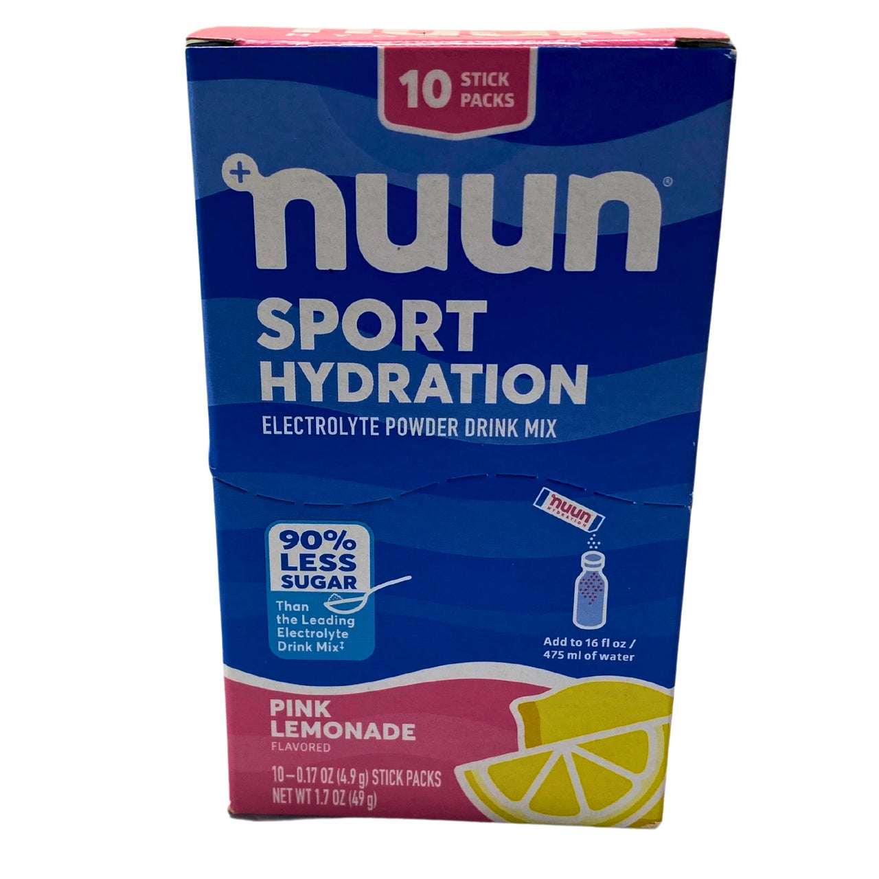 Nuun Sport Hydration Electrolyte Powder, Pink Lemonade, 10pk (64 Pcs Lot)