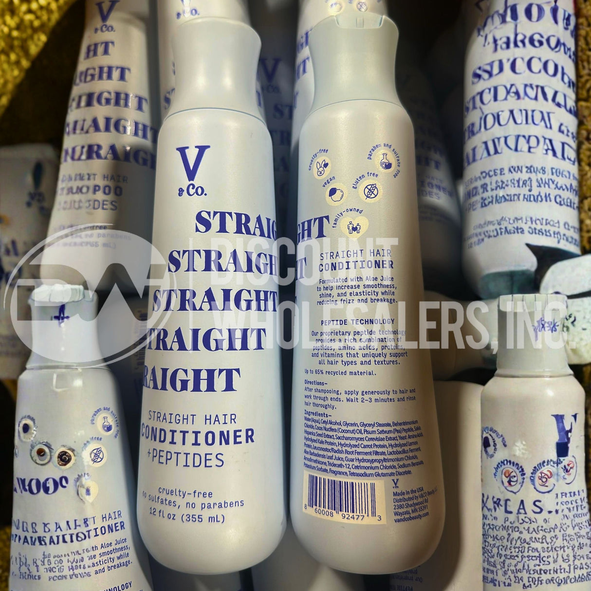 V&Co. Beauty Straight Hair Moisturizing Conditioner with Peptide Technology 12FL (50 Pcs Lot)