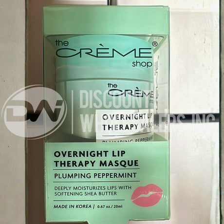 The Creme Shop Overnight Lip Therapy Masque Plumping Peppermint 0.67 Oz (80 Pcs Lot)