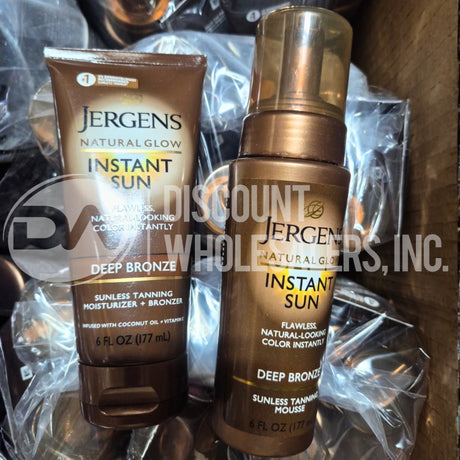 Jergens Natural Glow Instant Sun Deep Bronze Mix (68 Pcs Lot)