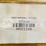 ASST APPAREL (411 Pcs Per Pallet)