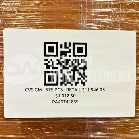 General Merchandise Pharmacy Mix (675 Pcs Per Pallet)
